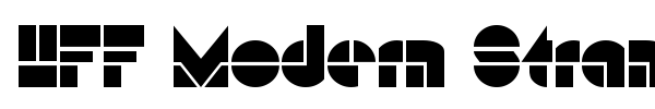 HFF Modern Strand font preview